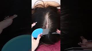 ASMR School Nurse LICE Removal with NAILS and Tweezers Real Person asmr shorts short [upl. by Ginder]