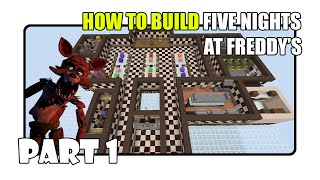 How To Build Five Nights at Freddys Map in Minecraft  Part 1 Fnaf 1 Map [upl. by Gardas]