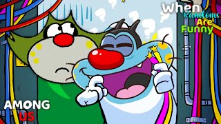 Oggy And Jack Playing With Funny Randoms in Among us😂😂😂PART3 [upl. by Pathe]