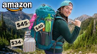 I Went Backpacking with ONLY Budget Gear From Amazon [upl. by Nwad]