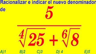 Racionalización de Denominadores Binomio  Ejercicio Resuelto [upl. by Melanie]