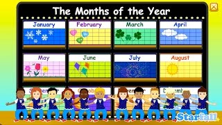 Learn Months of the Year Song for Children  12 Months of the Year  Calendar song with Patty Shukla [upl. by Eadith339]