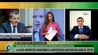 Movilidad jubilatoria La UCR advirtió sanciones a diputados que respalden el veto [upl. by Lamond886]