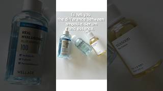 The different between ampouleserum and essence kbeauty koreanskincare [upl. by Eseela849]