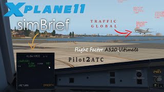 X Plane 11How To Import Flight Plans from Sim Brief into FFA320 Ultimate FMC amp Pilot2ATC [upl. by Oby]