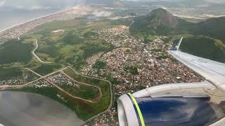 Pouso com arremetida chuva e espera no Santos DumontSDUSBRJSDUSBRJ Embraer 195 da Azul PRAXZ [upl. by Kendra]