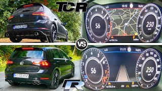 VW Golf GTI TCR 290HP vs 310HP VW Golf R  ACCELERATION Sound amp POV by AutoTopNL [upl. by Pinter]