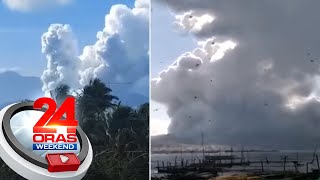 Bulkang Taal muling pumutok alert level 3 itinaas  24 Oras Weekend [upl. by Daahsar750]