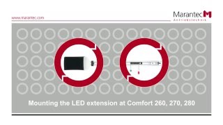 Marantec  Mounting the LED extension at Comfort 260 270 280 [upl. by Akelahs]