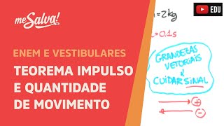 Me Salva ENE09  Teorema Impulso e Quantidade de Movimento [upl. by Verdi516]