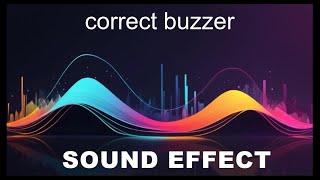 Correct Buzzer Sound Effects  HD SFX 🎧 [upl. by Skyler134]