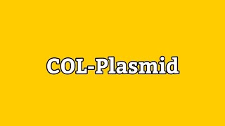 Col Plasmids  Functions of COL Plasmid  COLPlasmid  Types of Plasmid  UrduHindi Lecture [upl. by Anuaf596]