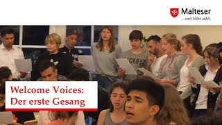 quotWelcome Voicesquot Erster gemeinsamer Gesang der Gruppen aus Hamburg und Berlin [upl. by Iolenta]