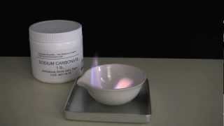 Burn Sodium Carbonate For Yellow Flames [upl. by Lasser]