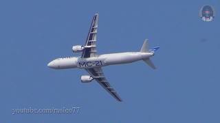 МС21300 репетиция МАКС2019  Irkut MC21  Rehearsal airshow MAKS2019 [upl. by Isidora]