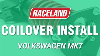 How To Install Raceland VW Mk7 GolfGTI Coilovers 2015 [upl. by Lad]