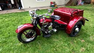 1947 HarleyDavidson Servicar Factory 3 wheeler customized with electric start [upl. by Onidranreb]