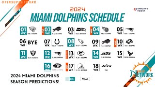 Miami Dolphins 2024 Season Predictions  Tua Tagovailoa MVP Aspirations [upl. by Lativa]