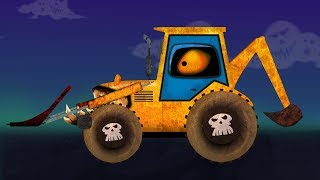 Digging dirt and driving HUGE dump truck  Tractors for kids [upl. by Bertsche916]