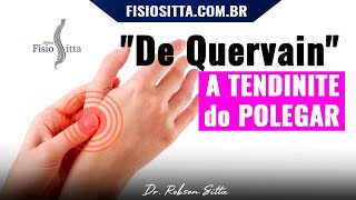 TENOSSINOVITE DE QUERVAIN BANDAGEM KINESIO TAPE TENDINITE do POLEGAR Fisioterapia Dr Robson Sitta [upl. by Kendry33]