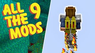 All The Mods 9 Modded Minecraft EP4 Iron Jetpacks and Mob Grinding Utils Mob Farms [upl. by Nyltiac]