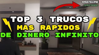 TOP 3 TRUCOS MAS RAPIDOS DE DINERO INFINITO GTA MODO HISTORIA [upl. by Lindly328]