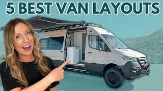 5 BEST VAN LAYOUTS must watch before van life [upl. by Valdas]