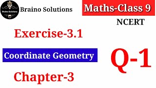 Coordinate GeometryExercise 31 I Class 9 Maths I Chapter 3 I Q1 I [upl. by Althee]