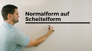 Normalform auf Scheitelform bringen quadratische Ergänzung Teil 1  Mathe by Daniel Jung [upl. by Tnecnivleahcim]