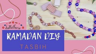 Tasbih DIY  Gebetskette aus Fimo basteln  Das perfekte Geschenk für den Ramadan [upl. by Anovad]