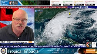 20241009 Major Hurricane Milton CAT4 12pm ET Update SISE 57 minutes [upl. by Emse]