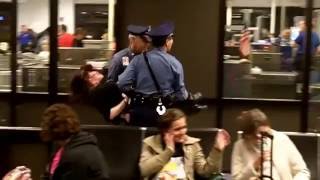 Crazy woman in Boston airport [upl. by Atika242]