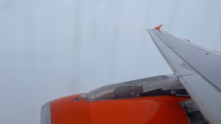 EasyJet A319 GEZBO Takeoff Edinburgh during Storm Eunice [upl. by Mcdade]