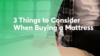 3 Things to Consider When Buying a Mattress  Consumer Reports [upl. by Enyar]