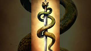 The king snake coiled around the Sword NoCopyright wow snake creativecommons amazing [upl. by Lauren282]