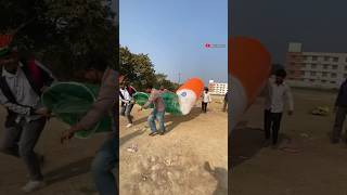 हमने बनाया Hot balloon तिरंगा wala😱 vlog minivlog shorts republicday youtubeshorts [upl. by Fawn]