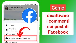 Come disattivare i commenti sui post di Facebook guida completa [upl. by Enaj]