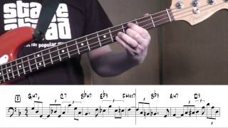 Jazz bass for beginners When Sunny Gets Blue [upl. by Rosalinda544]