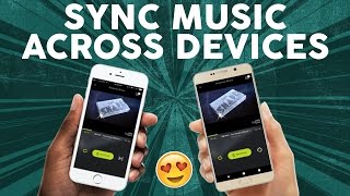 Play Same Music on Multiple Devices  AmpMe Review [upl. by Llennahs]