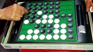 Intense Othello Board Game Matchup 2 Players Gameplay  Village Mind Games GAME2 [upl. by Cullen884]