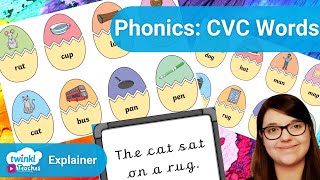 VC words CVC words Phase 2 phonics set 1 words Letters and Sounds Segment and Blend [upl. by Megen]