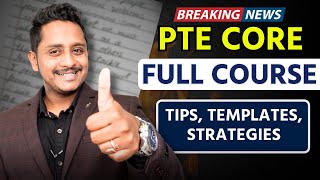 PTE CORE Full Course  Tips Templates Strategies  Skills PTE Academic [upl. by Yam]