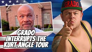 Grado crashes the Kurt Angle UK tour [upl. by Korwin]