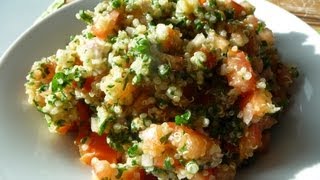 Mes recettes minceur  le véritable taboulé libanais version sans gluten [upl. by Annohs]