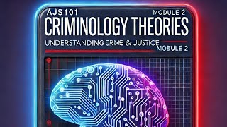 Chapter 3 Theories of Criminology AJS101 Crime Causation and Prevention Strategies [upl. by Atalanti]