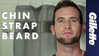 Shaping a Beard Chin Strap Beard Style  Gillette STYLER [upl. by Eixam]