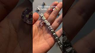 I make Italian bracelet for bestie 🥹✨💗🫶🏻 charmbracelet diyaccessories [upl. by Auka]