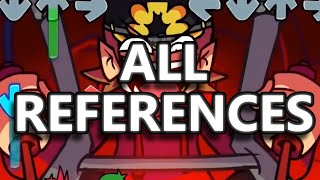 ALL REFERENCES in FNF VS ChallengEDD FNF EDDSWORLD [upl. by Inatirb]