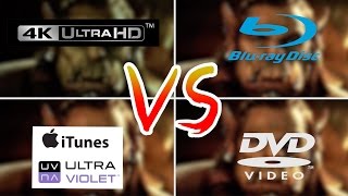 4K VS 1080p BluRay VS DVD VS iTunesUltraViolet  Review Comparison [upl. by Darees228]