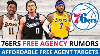 5 AFFORDABLE NBA Free Agents The 76ers Can Sign Ft Malik Monk Carmelo Anthony GPII  Sixers Rumors [upl. by Ynalem70]